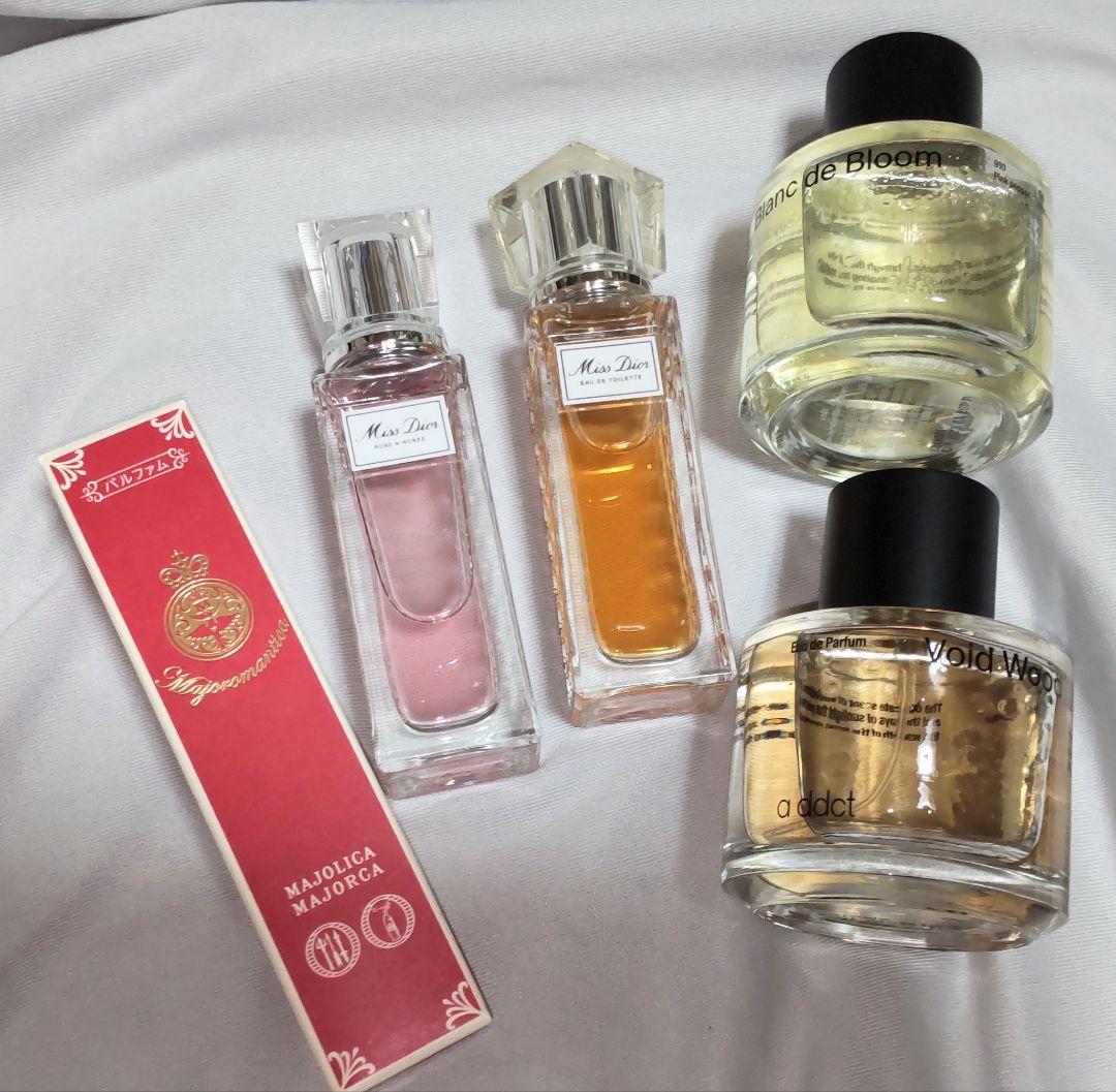 本日限定価格！ディオール２本、未開封マジョロマンティカ、エイディクト２本の香水