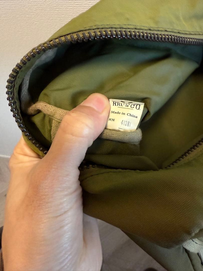 RRL ポーチ ハンドバッグ ミリタリー セージグリーン - メルカリ
