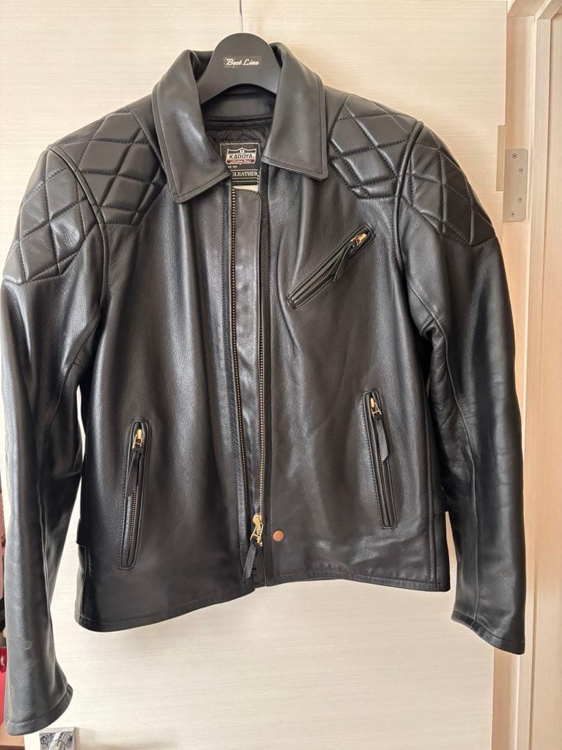 KADOYA K'S LEATHER キルティングレザージャケット 3L