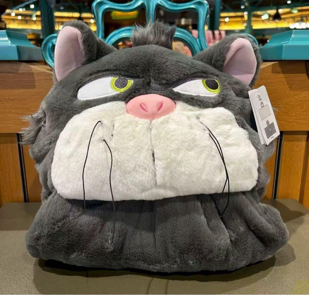 上海ディズニー シンデレラ ルシファー 猫 ぬいぐるみ リュック 新品