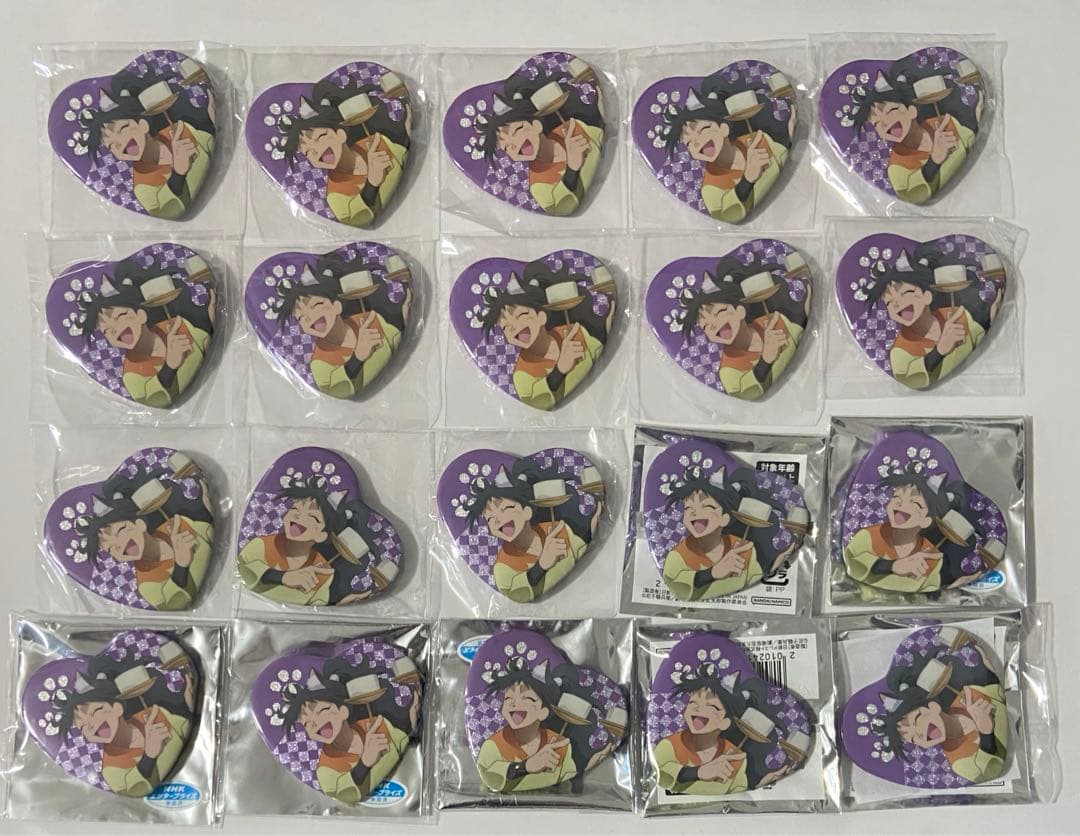 ひ*り様 忍たま乱太郎　ナンジャタウン　 ハート缶バッチ　久々知兵助