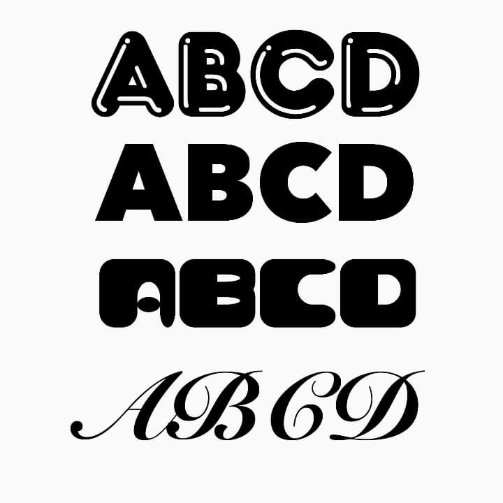 英語 フォント 見本