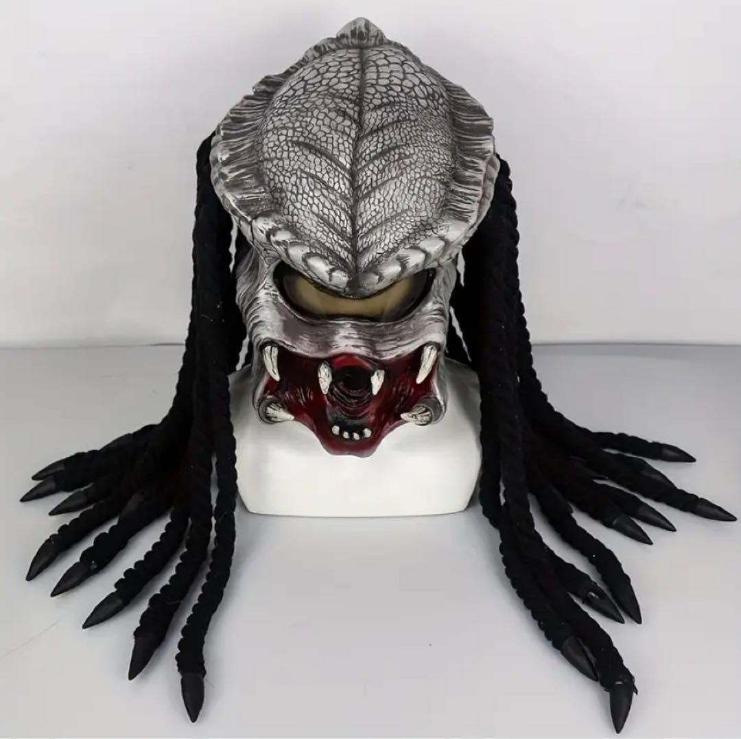 輸入品】ハロウィン エイリアン プレデターマスク AVP ラテックス