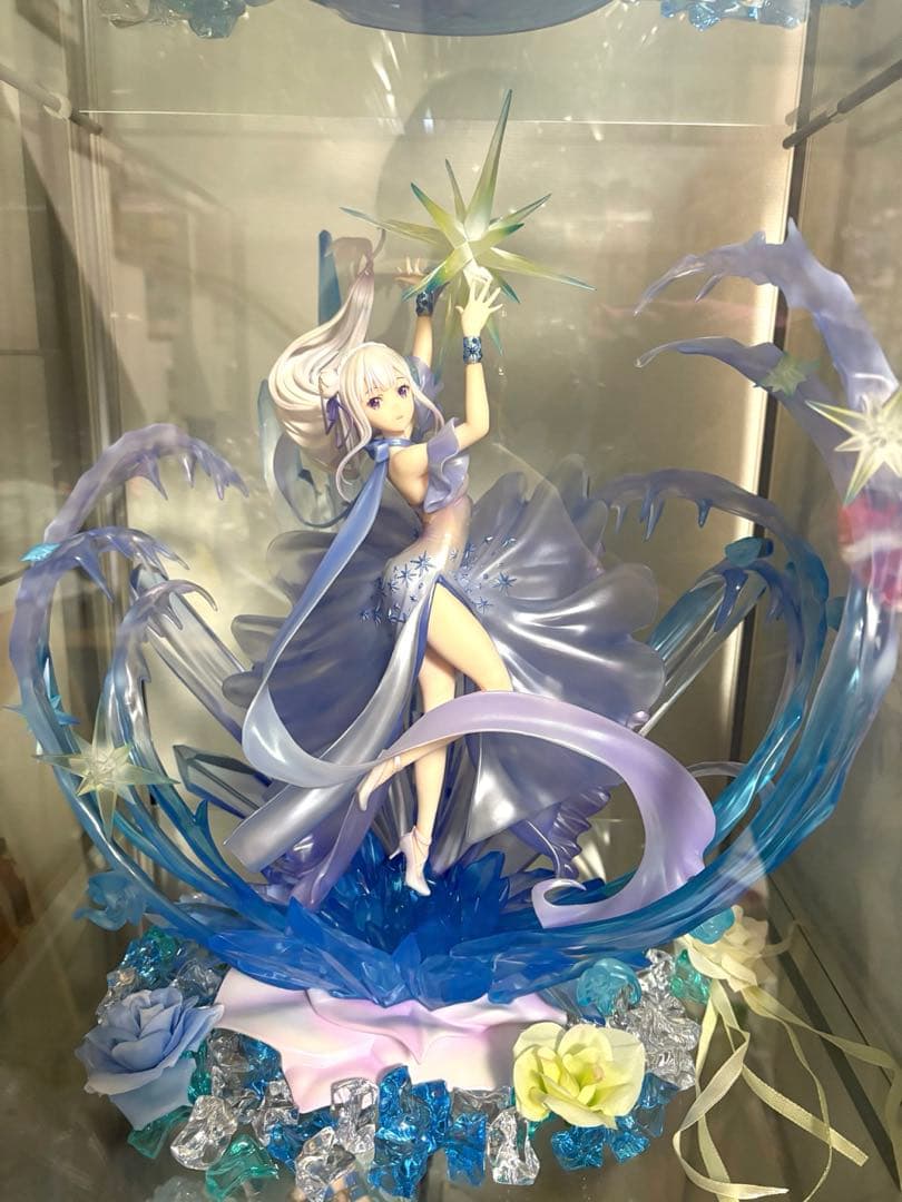 渋スク エミリア リゼロ crystal dress 箱有り フィギュア