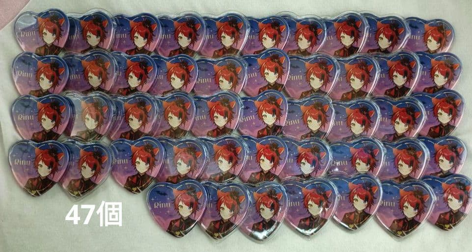 すとぷり 莉犬 ハートの缶バッチ ハロウィン 等身 2023 - メルカリ