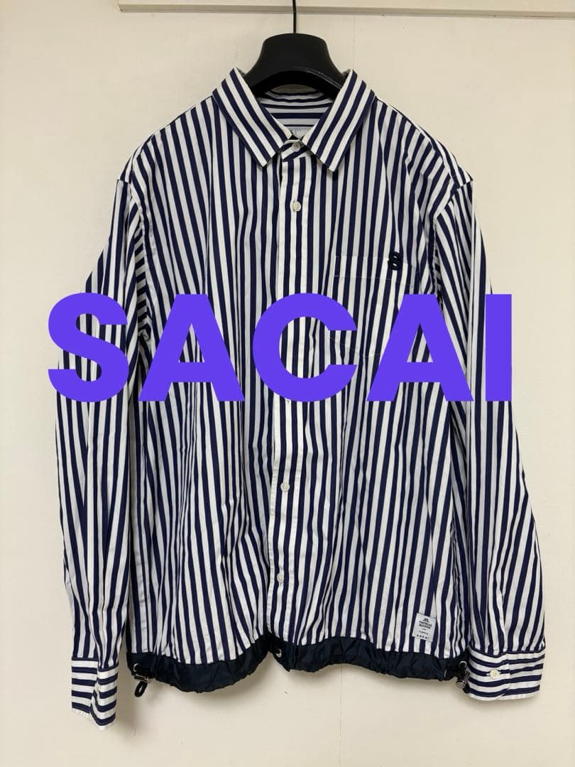 トップス SACAI Thomas Mason Cotton Poplin Shirt