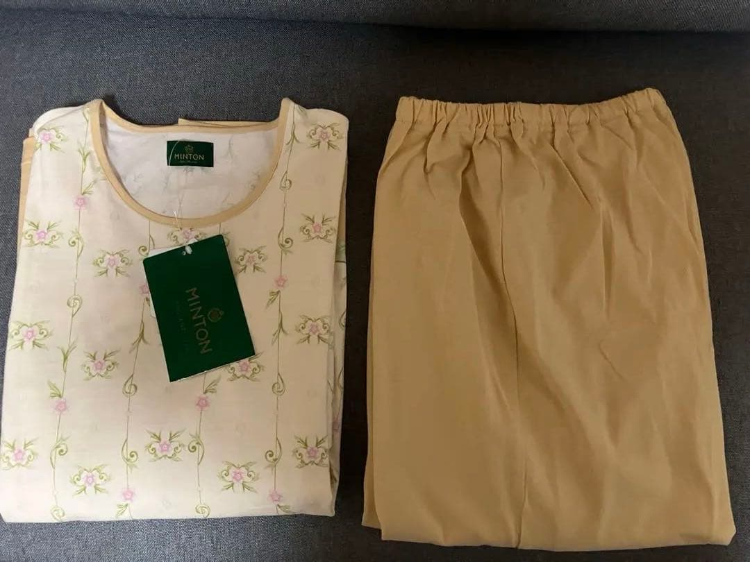 メ4905 ミントン♪新品 半袖袖高級パジャマ Ｌサイズ ワコール