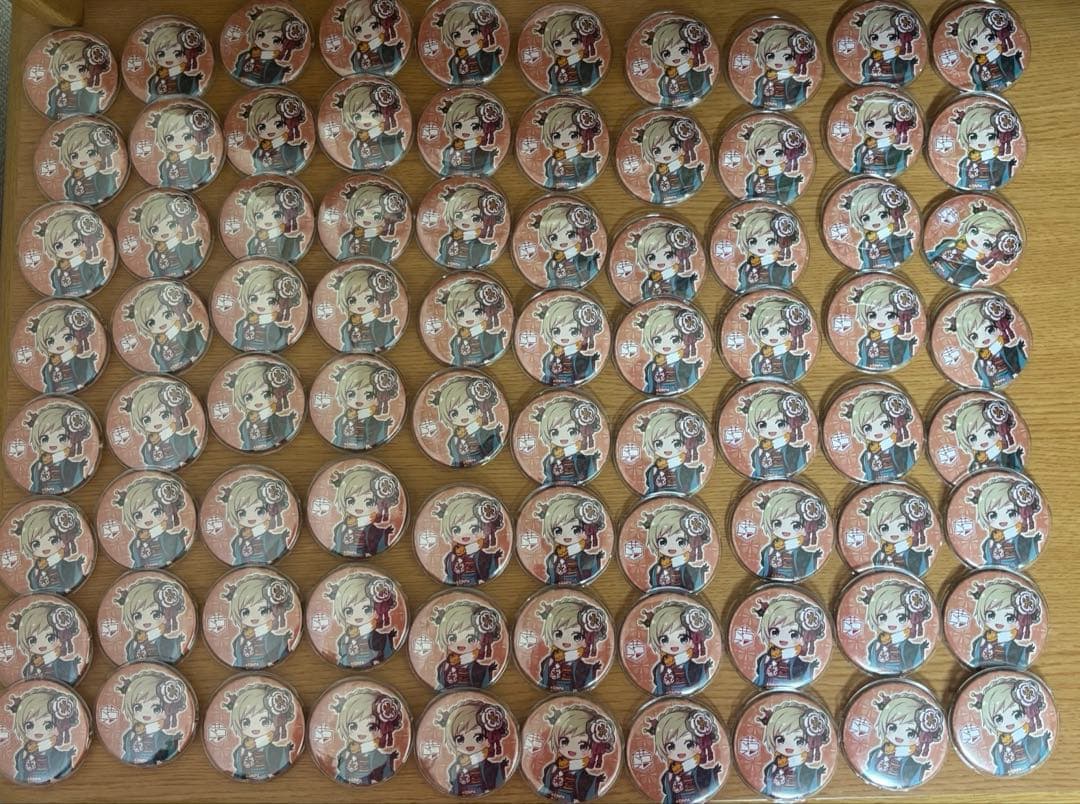 コンパス　深川まといスイパラ缶バッジ×80個