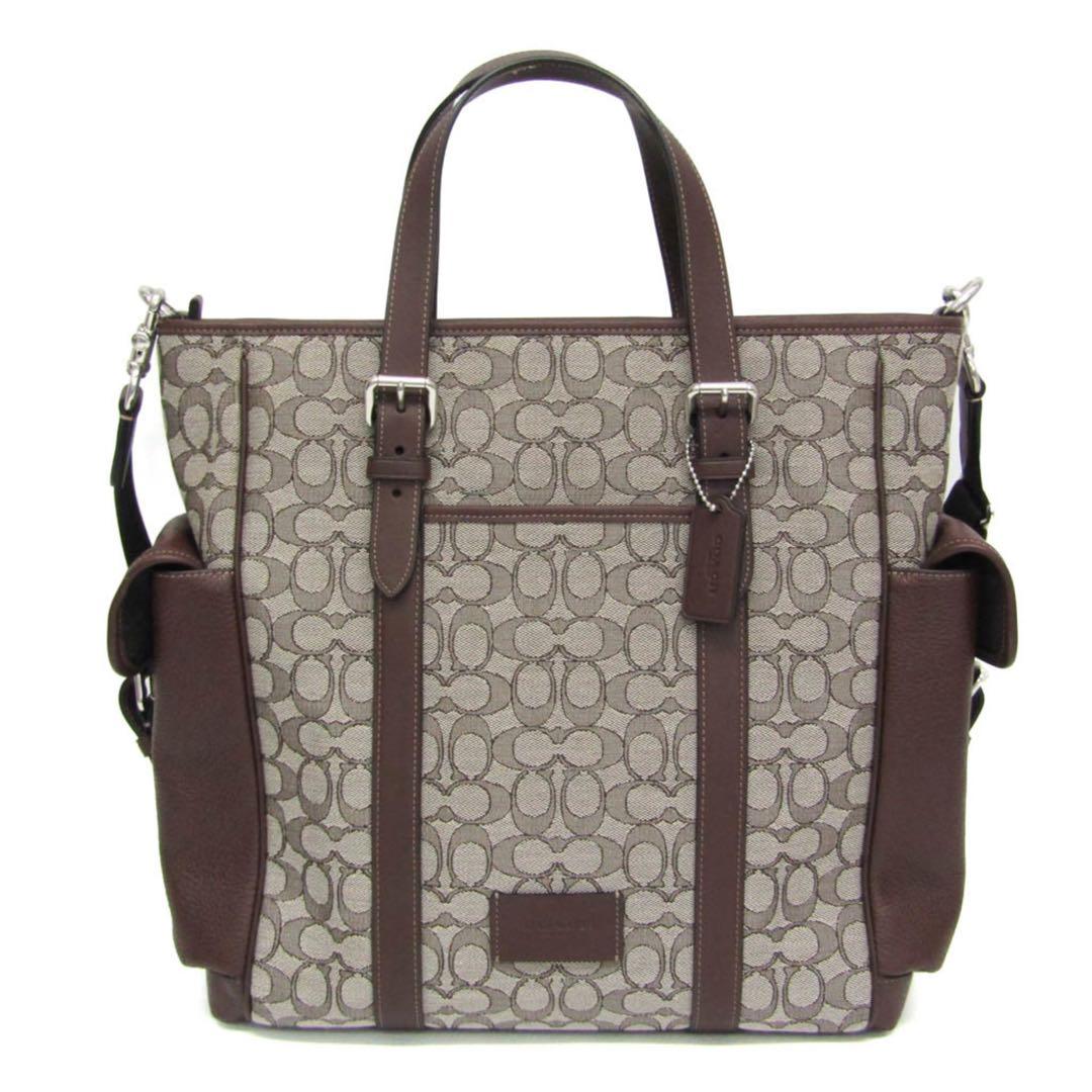 COACH シグネチャー スプリント トートバッグメンズ レザージャカード