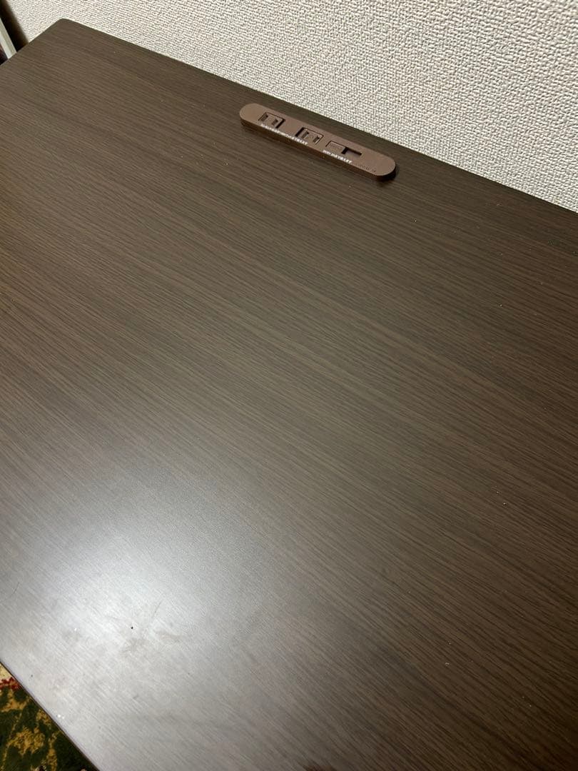 値下げ！こたつテーブルハイタイプコンセント付き こたつ こたつテーブル ハイタイプ 2口コンセント付き 長方形 90×50