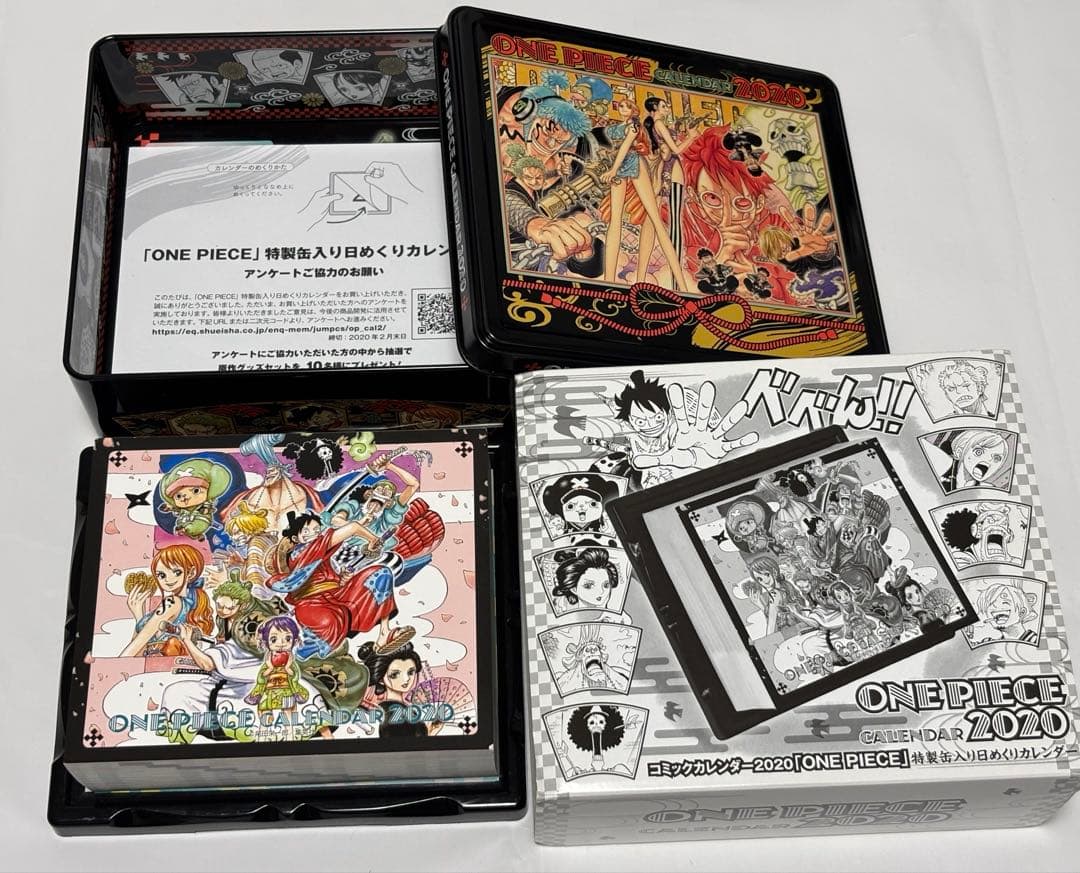 ワンピース 特製缶入り日めくりカレンダー 2020