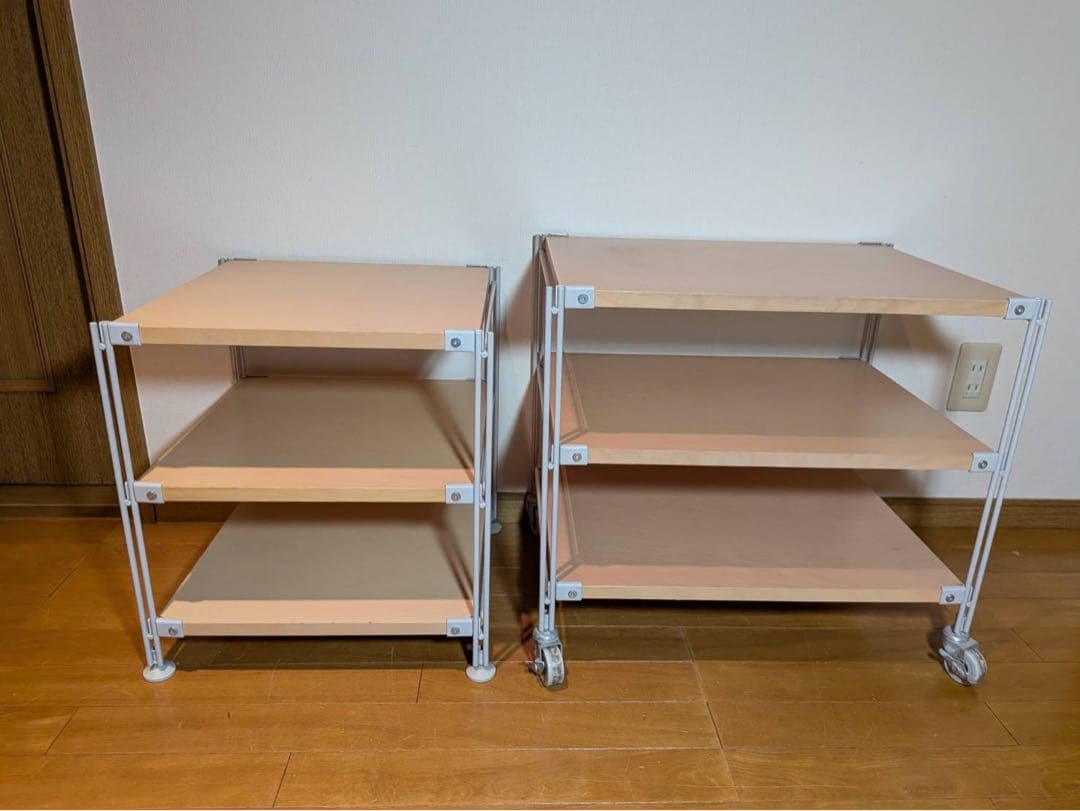 ■送料込■無印 スチールユニットシェルフ 2セット 棚 収納 ラックMUJI