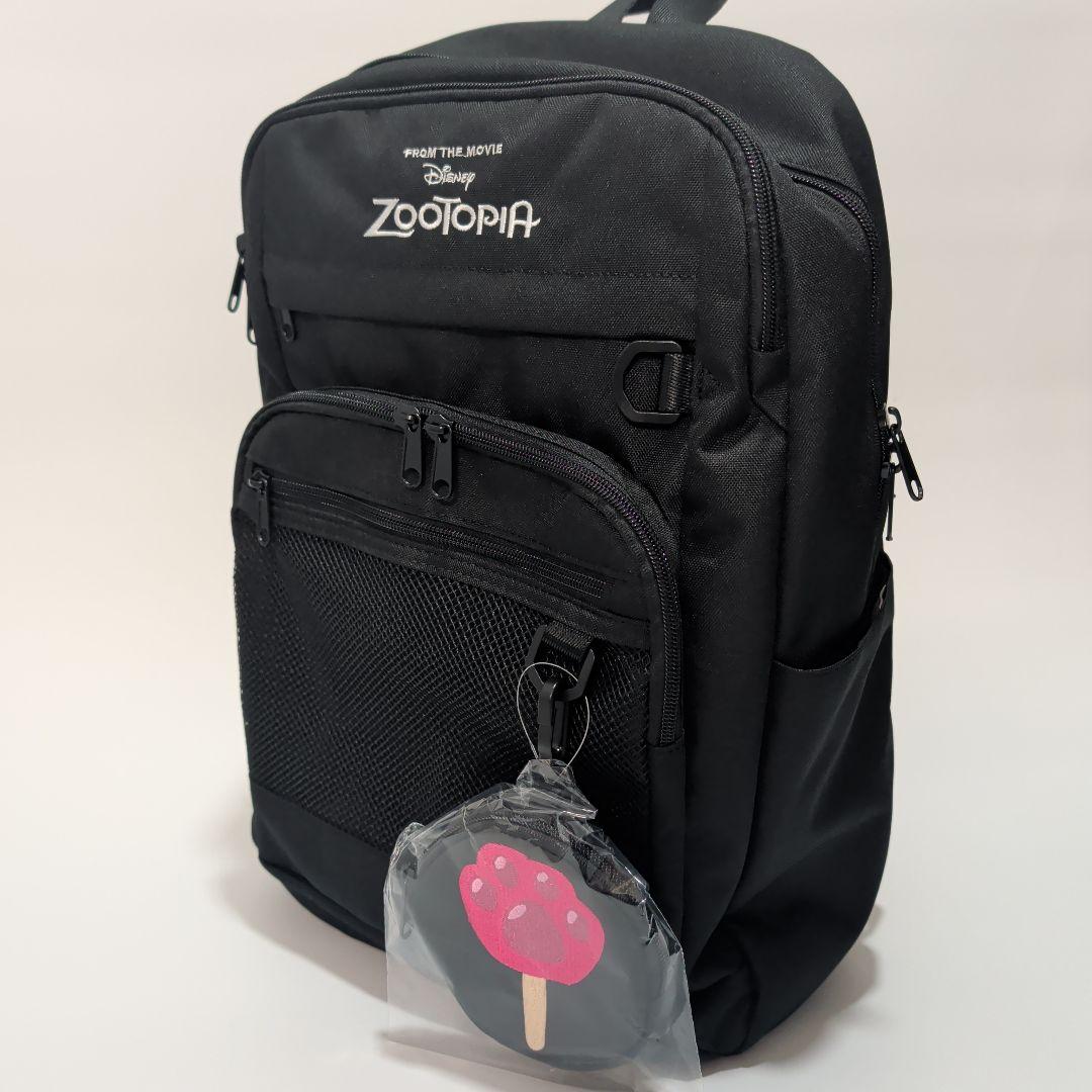 完売品・新品】しまむら ズートピア2 リュック 黒 ニック ポーチ付き