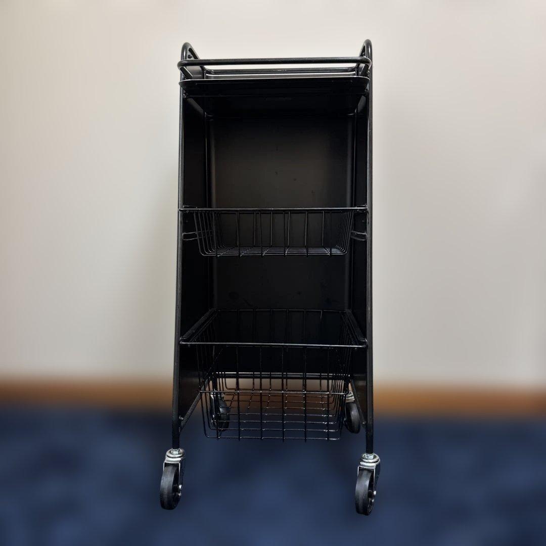 タカラベルモント　YUME ユメ　ワゴン　ラック　収納カート 2段 ブラック