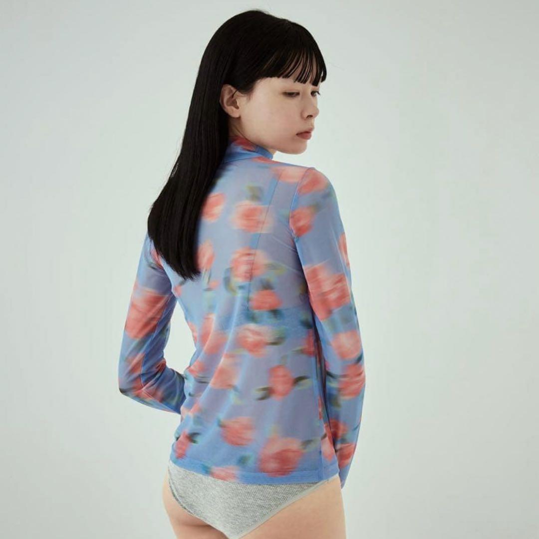 Poppy 花柄 シースルートップス