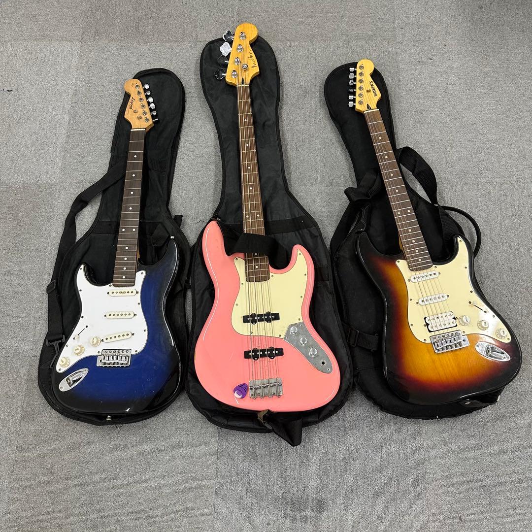 エレキギター 3本セット　まとめ売り 225.200