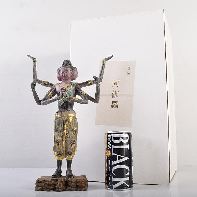 仏教美術　樹脂製　レプリカ　国宝　阿修羅像　仏像　高さ約26㎝　M　R7668B