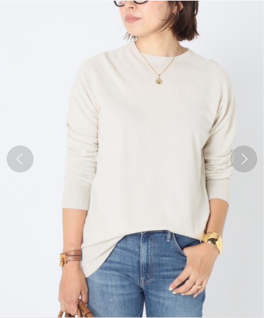 ドゥーズィエムクラス　CAPRIクルーネックプルオーバー