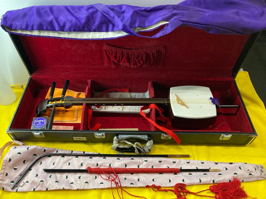 B0101）胡弓 和胡弓 小胡弓 高級和胡弓セット ハードケース付き 付属品付き 胡弓トランクケース | 足達神具店 | 天理教神具 | 奈良 天理