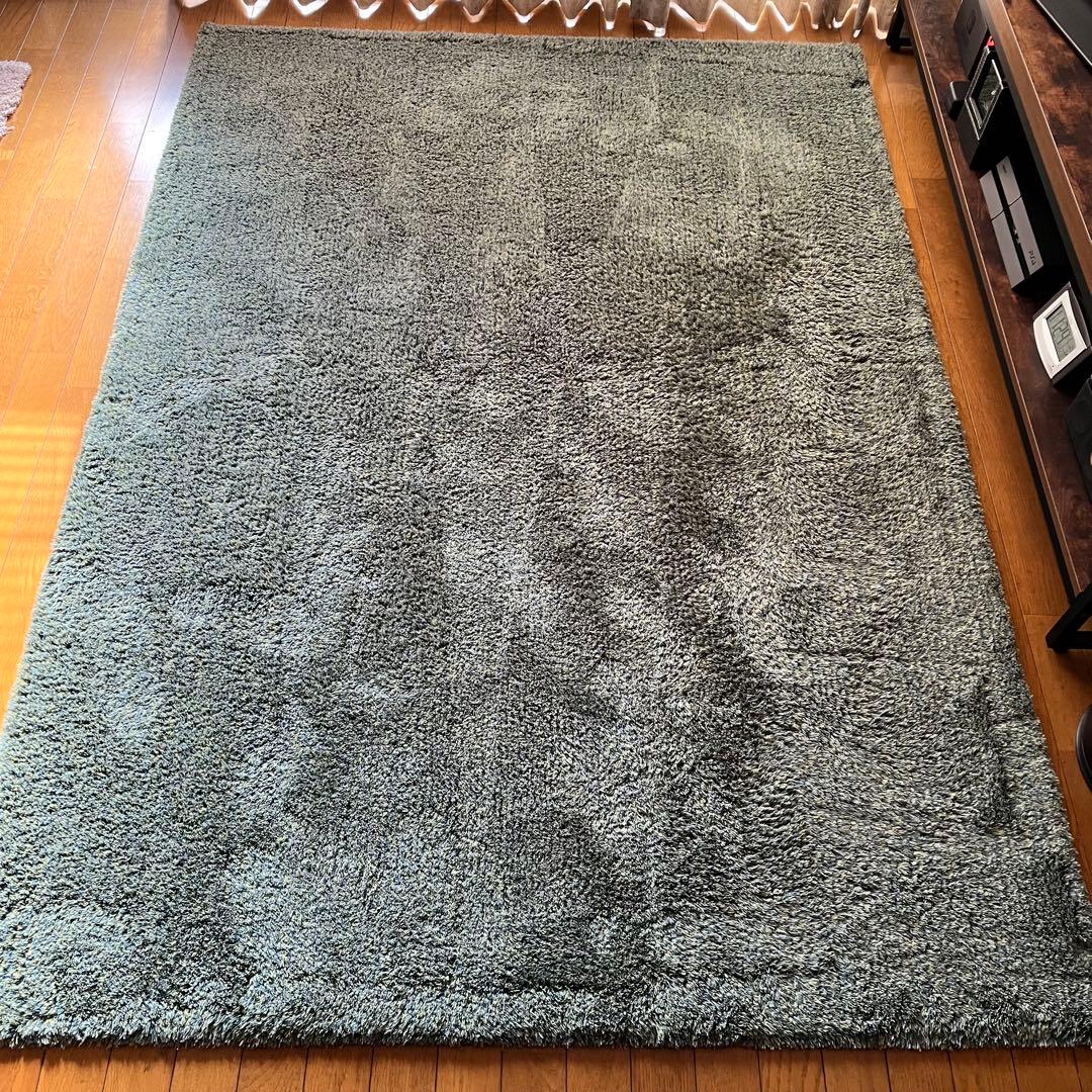 MomoNatural ラグマット 日本製 北欧風 グリーン 長方形 大型 MomoNatural ラグマット 日本製 北欧風 グリーン 長方形 大型 - メルカリ