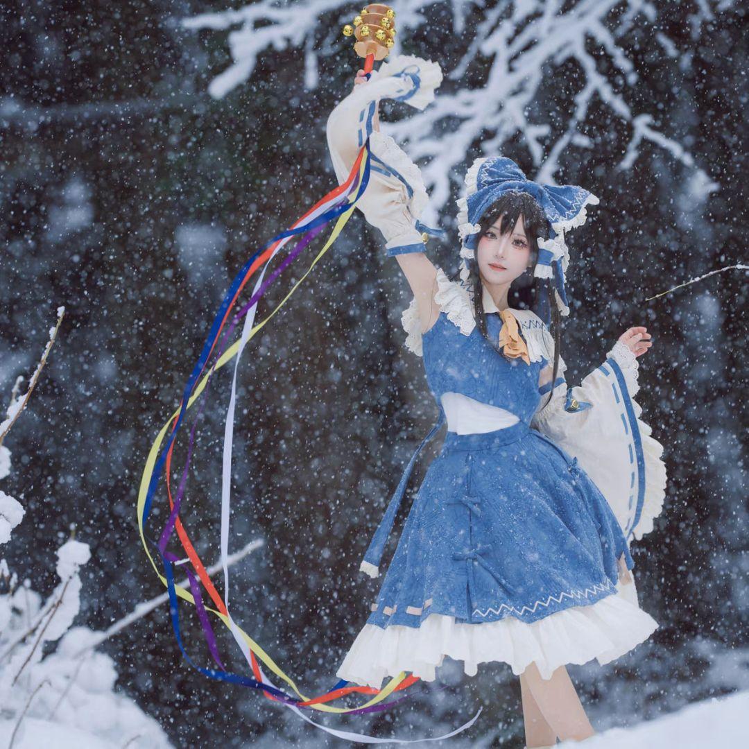 森森仙 東方プロジェクト 博麗霊夢 青霊夢 コスプレ衣装 東方PRO