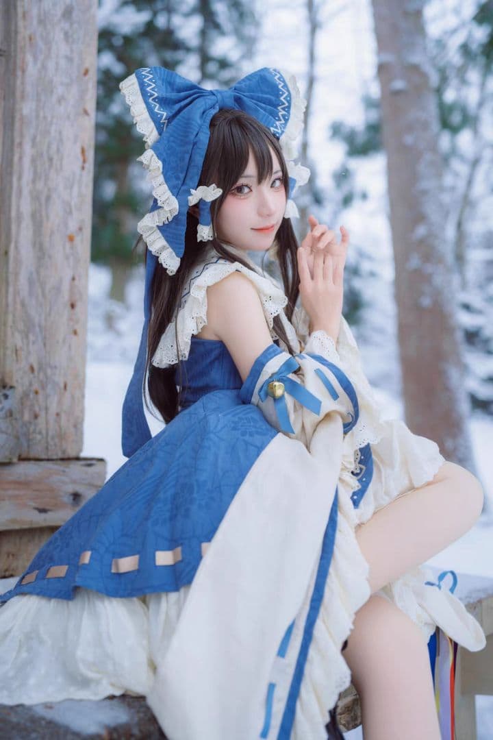 森森仙 東方プロジェクト 博麗霊夢 青霊夢 コスプレ衣装 東方PRO