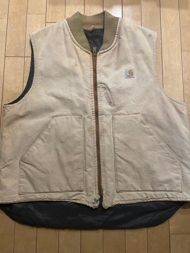 Carhartt 80s ダックベスト　星タグ　腰ゴム