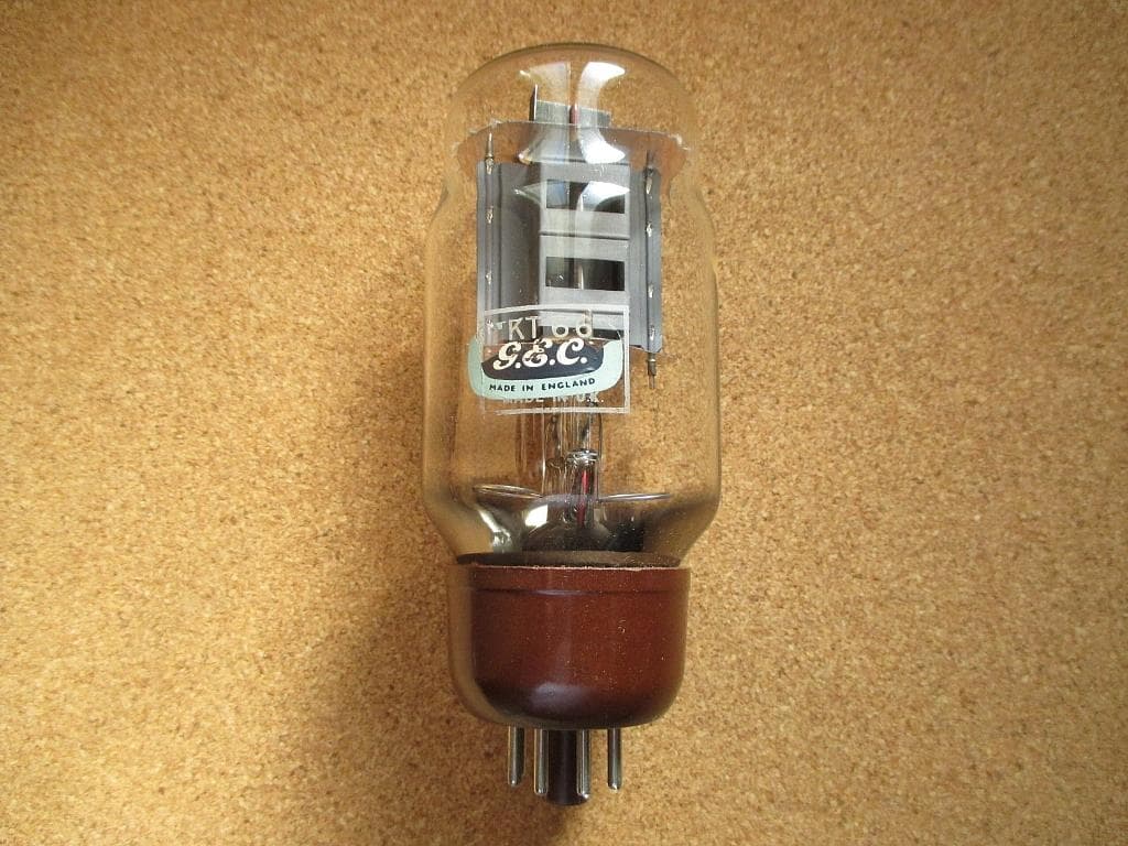 真空管　GEC KT66 MAID IN ENGLAND 透明ガラス