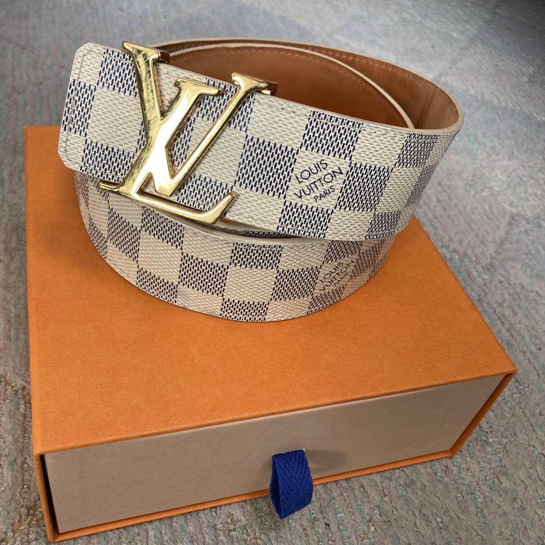 ☆美品☆ ルイ ヴィトン サンチュール イニシャル ダミエ アズール ベルト