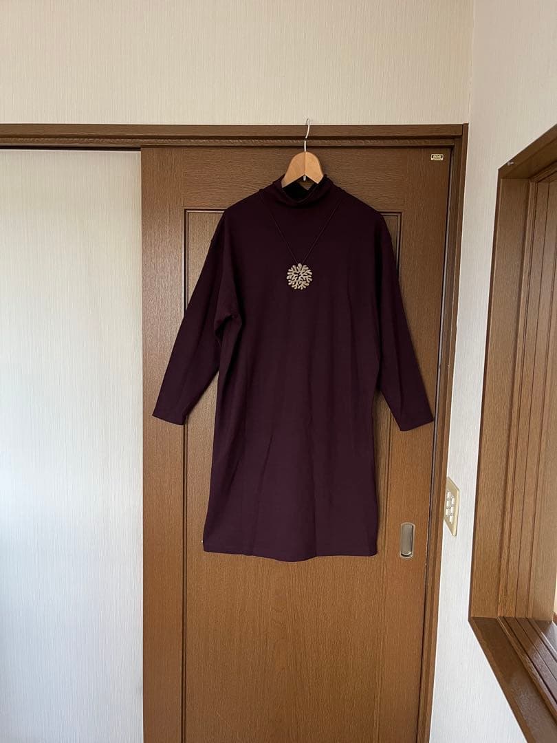 さんちゃん様ヨーガンレールハイネック　ダークパープルブラウンのようなチュニック チュニック特集☆ヨーガンレール | ヨーガンレール