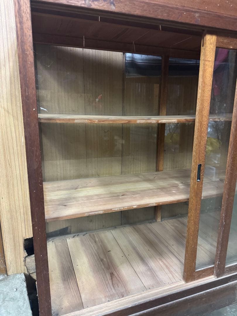 昭和レトロ 商品棚 ショーケース 引き取り限定（左側） | 激安通販の