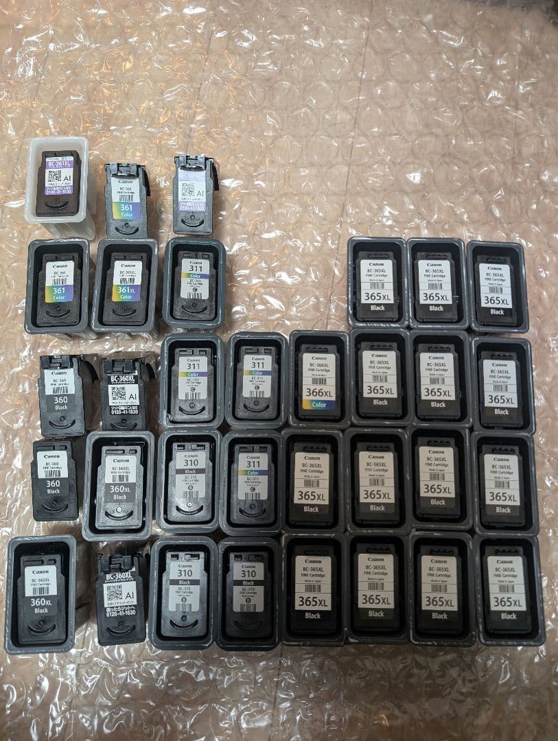 Canon インク 365XL 366XL 360 361 310セット使用済