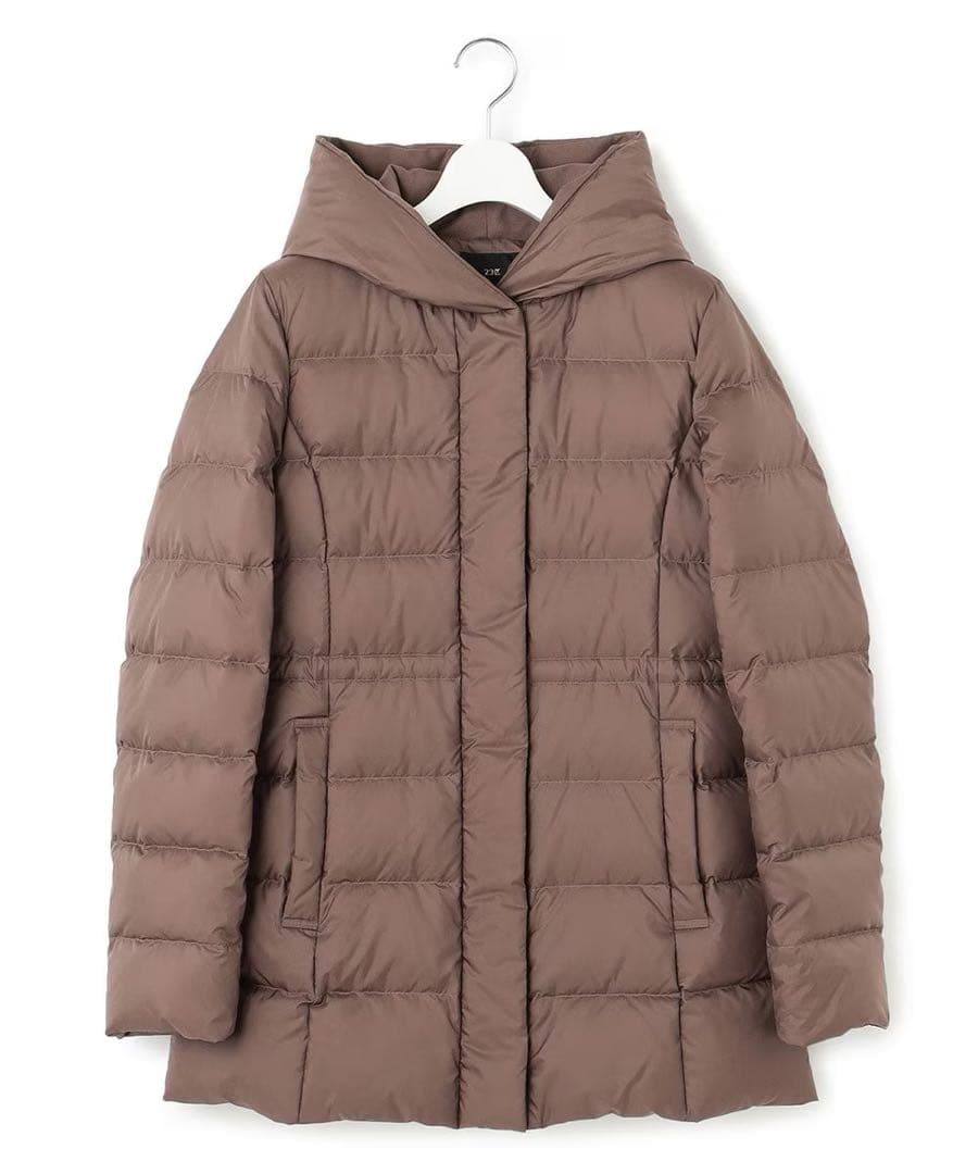 23区新品洗える/撥水加工】シレータフタ ミドル丈 ダウンコート38 23区｜【VERY掲載/新色追加】シレータフタ ミドル丈 ダウンコート