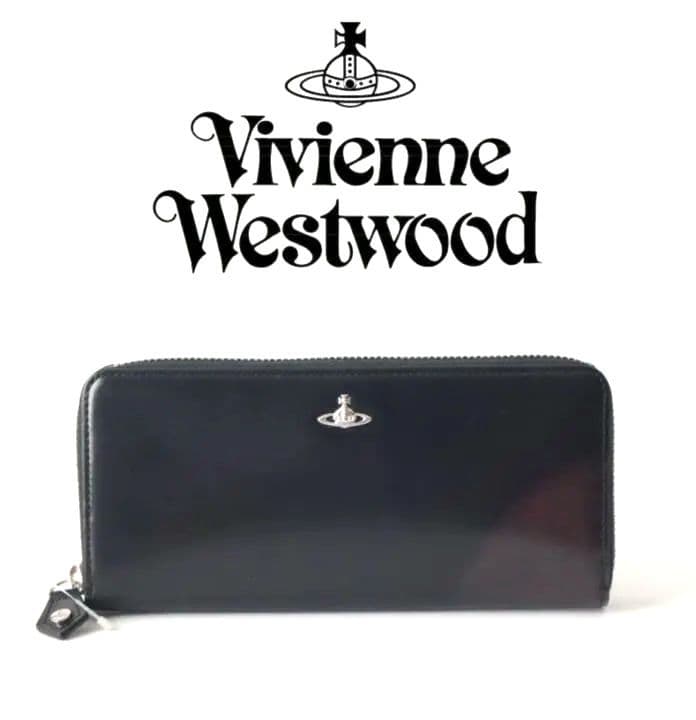 新品箱付き【ヴィヴィアンウエストウッド】ADVAN加工 ラウンドファスナー長財布