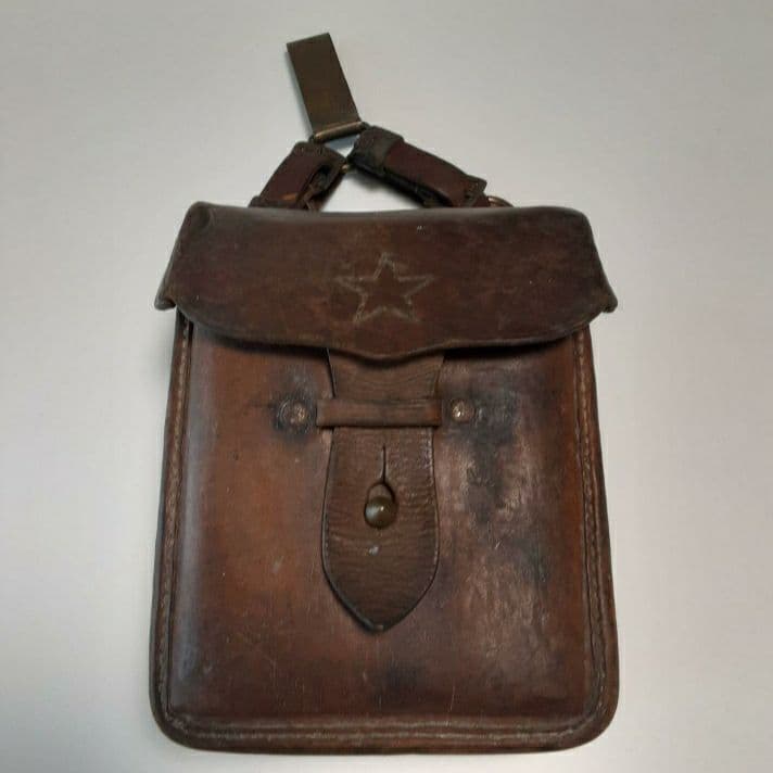 【希少】日本軍 革鞄 星マーク