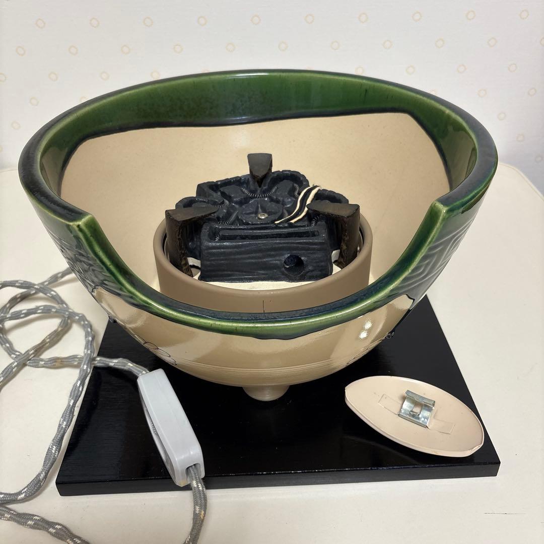 風炉 電熱器 風炉釜 野々田電熱器 道安大 Amazon.co.jp: 野々田商店 風炉型電熱器 織部 道安型 紅鉢 炭型
