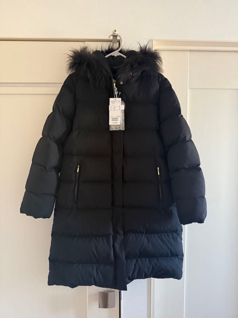 新品未使用タグ付きB:MING by BEAMS / 河田フェザーロングダウン黒