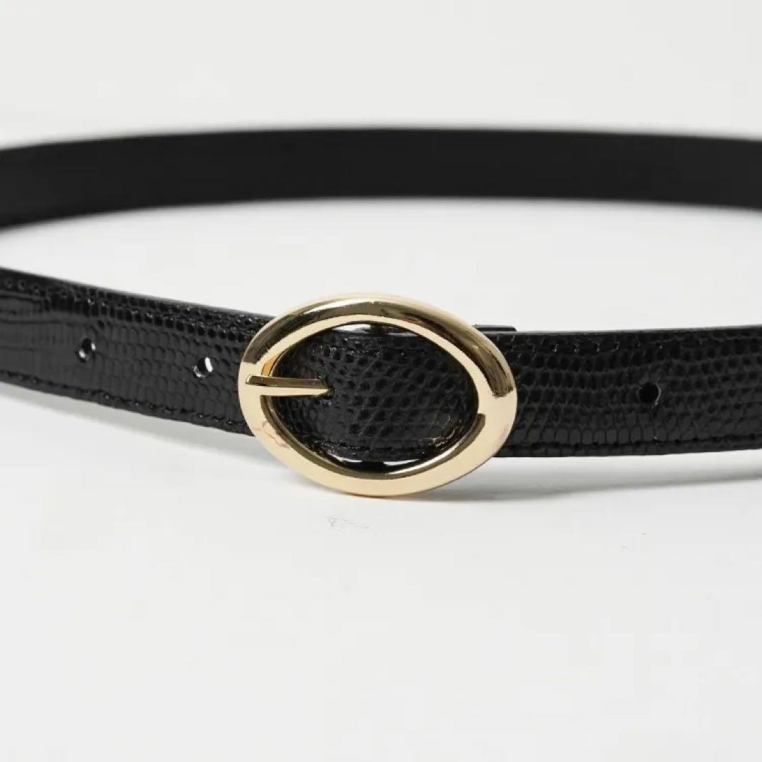 【希少サイズ3】BISOWN ビソウン LIZARD OVAL BELT ベルト