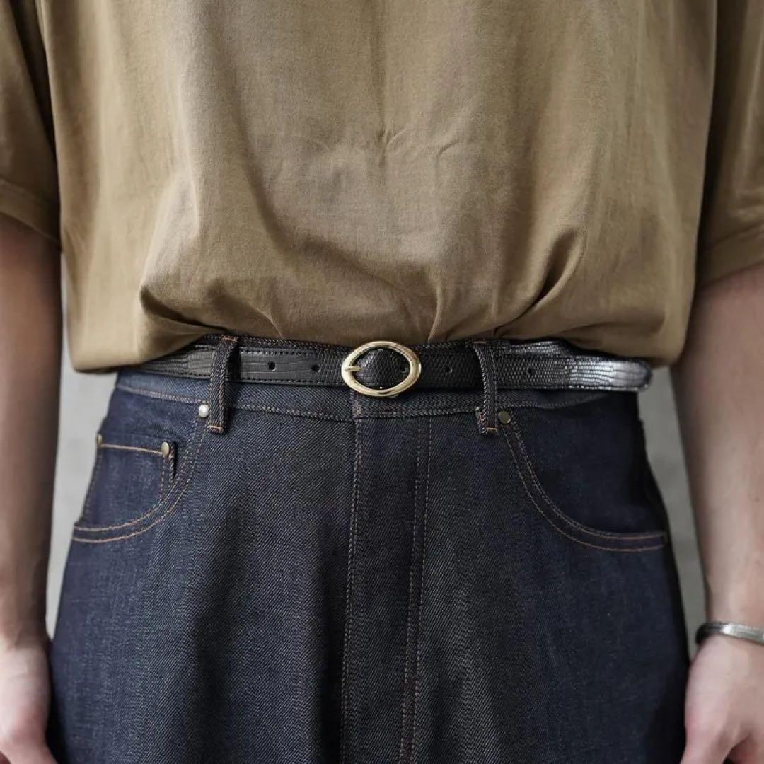 希少サイズ3】BISOWN ビソウン LIZARD OVAL BELT ベルト - メルカリ