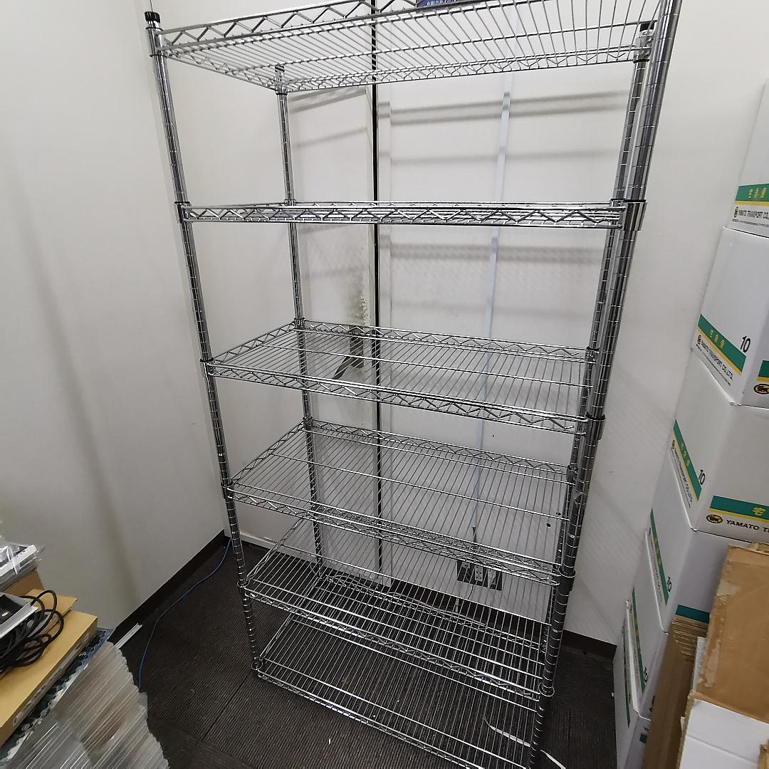 鯖缶：幅90cm　スチールラック 5段 シルバー 送料無料】 【本体】スチールラック ステンレス 力量 SUS-430 150kg/段