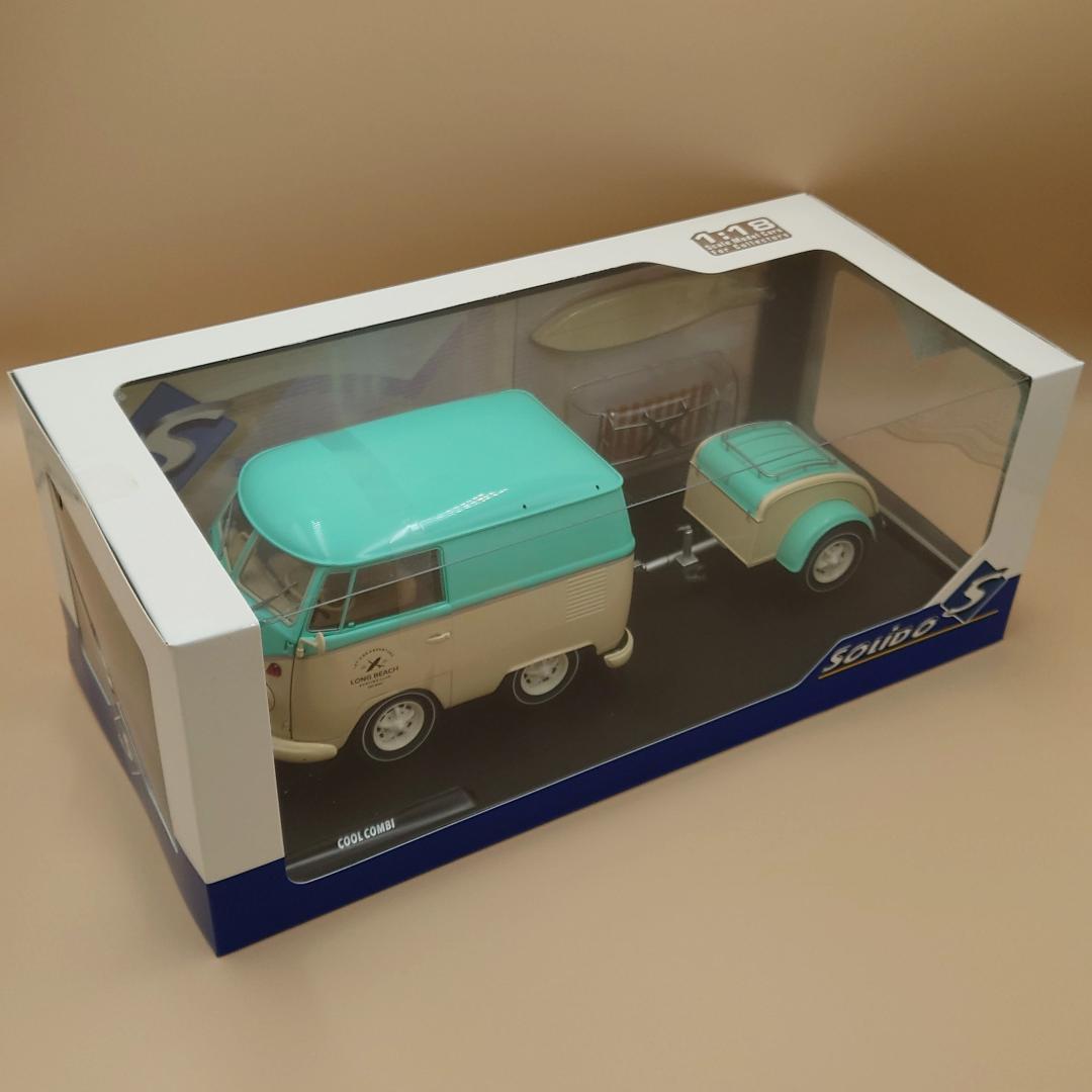 1/18 クール コンビ フォルクスワーゲンT1 ミント/ホワイト ソリド製