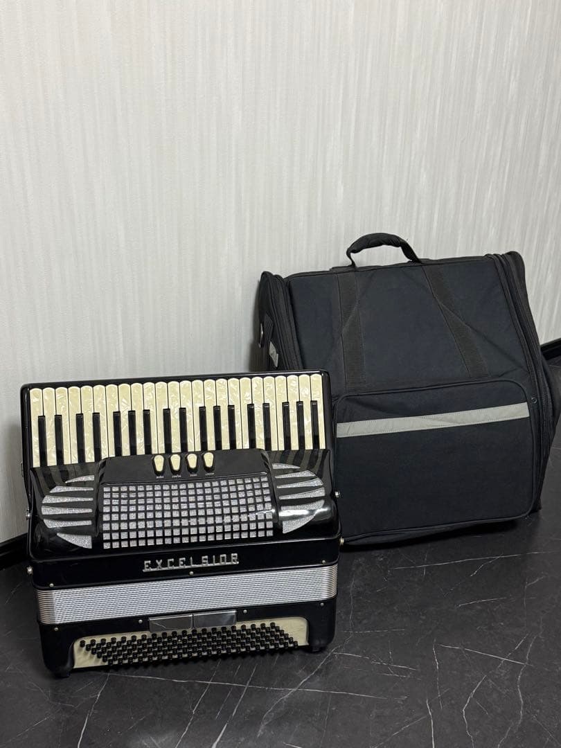 ‼️ACCORDION EXCELSIOR エクセルシャー　 MOD.306 M‼️ Excelsior 306 Piano Accordion LM 41 Keys 120 Bass - Black