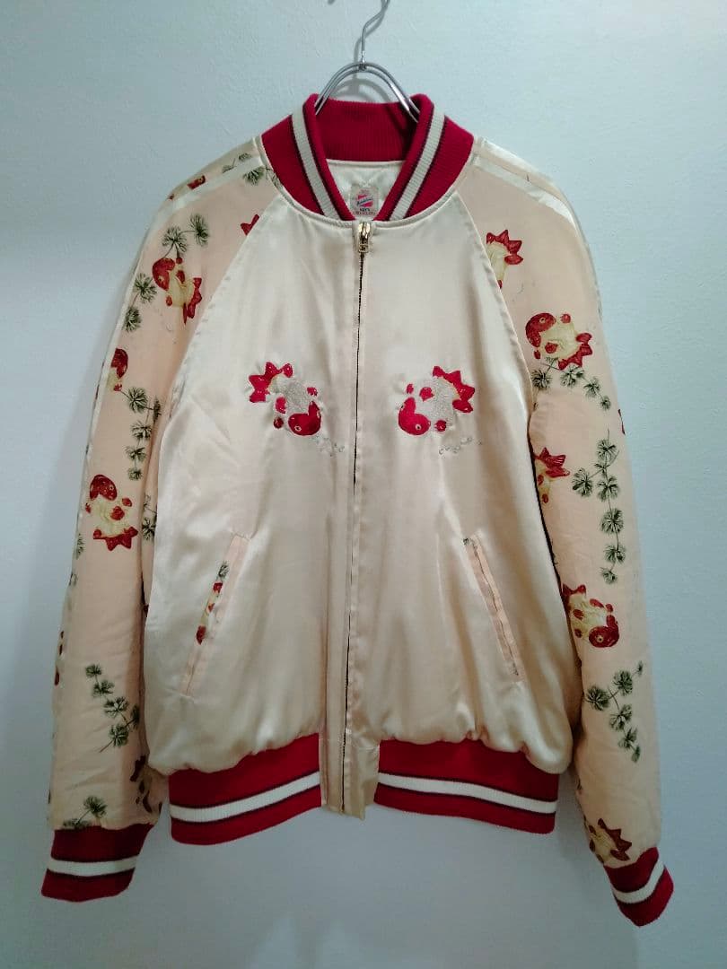 メンズ　カネコイサオ　金魚　スカジャン　JAPAN