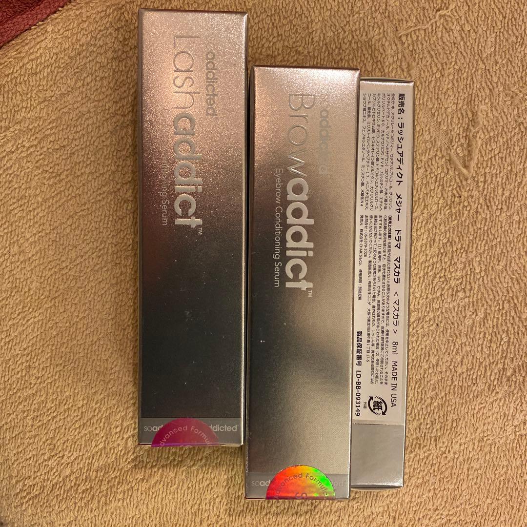 Lashaddict Browaddict まつ毛、眉毛美容液、マスカラセット