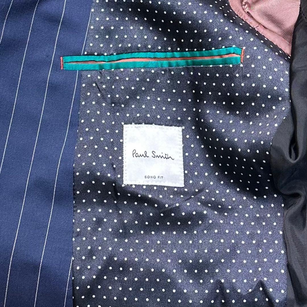 専用 現行 未使用級 ポールスミス ドット青ステッチ セットアップ