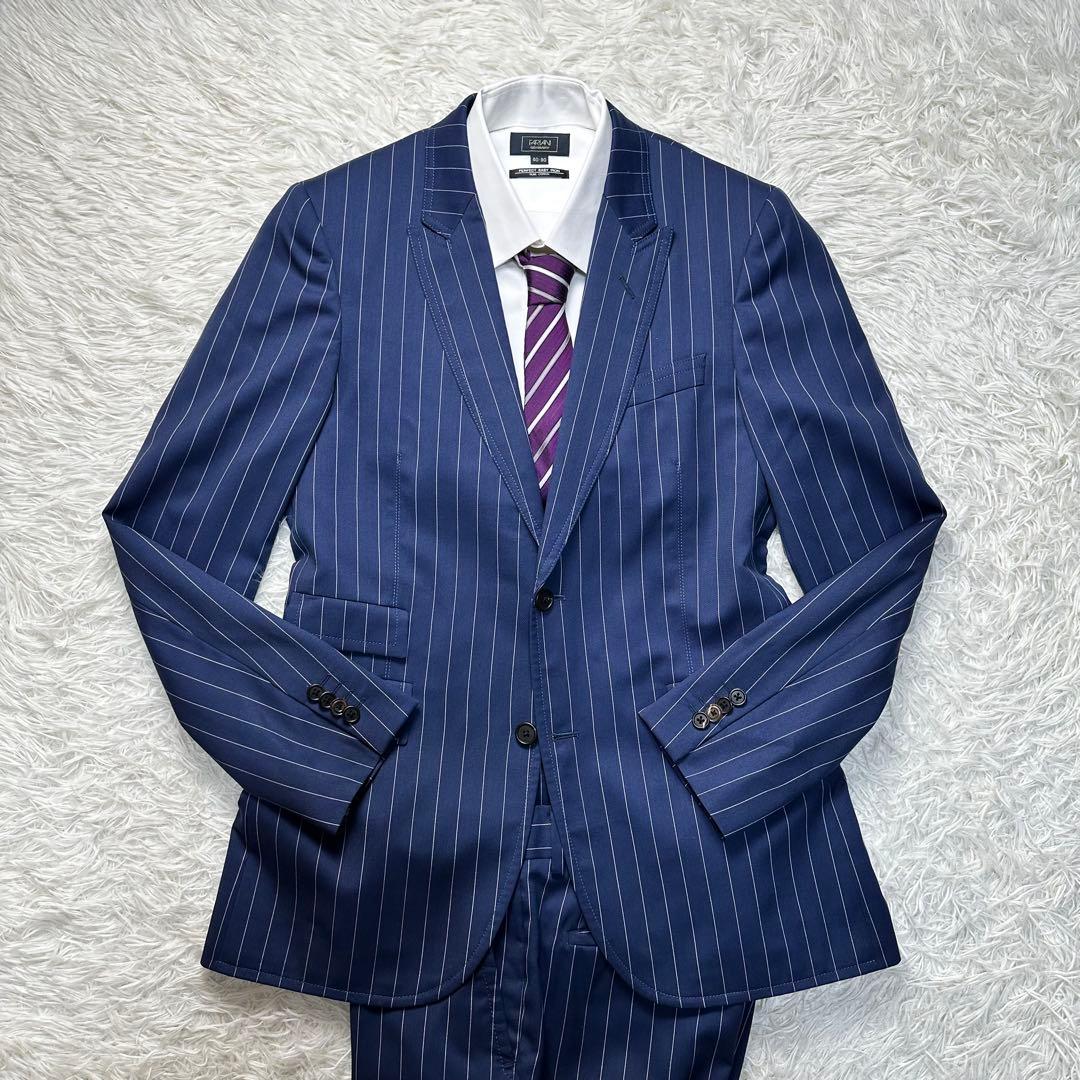 専用 現行 未使用級 ポールスミス ドット青ステッチ セットアップ
