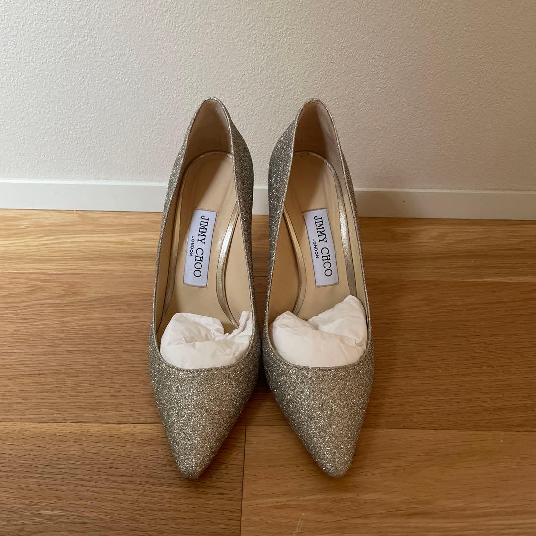 JIMMY CHOO グリッターパンプス　36サイズ　★美品