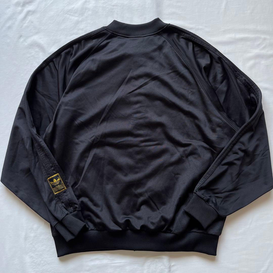 adidas アディダス ジャージトップ スナップボタン 90s 00s 黒金