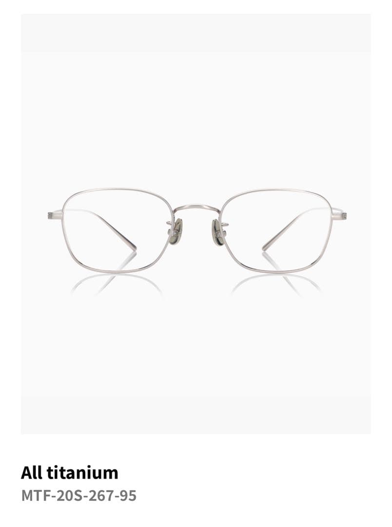 【JINS】廃盤品　チタンフレームメガネ