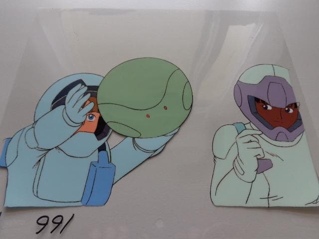 【非売品】機動戦士ガンダム セル画 ハロ 並べると可愛い！大阪・関西万博「RX-78F00/E ガンダム」と「ハロ」が